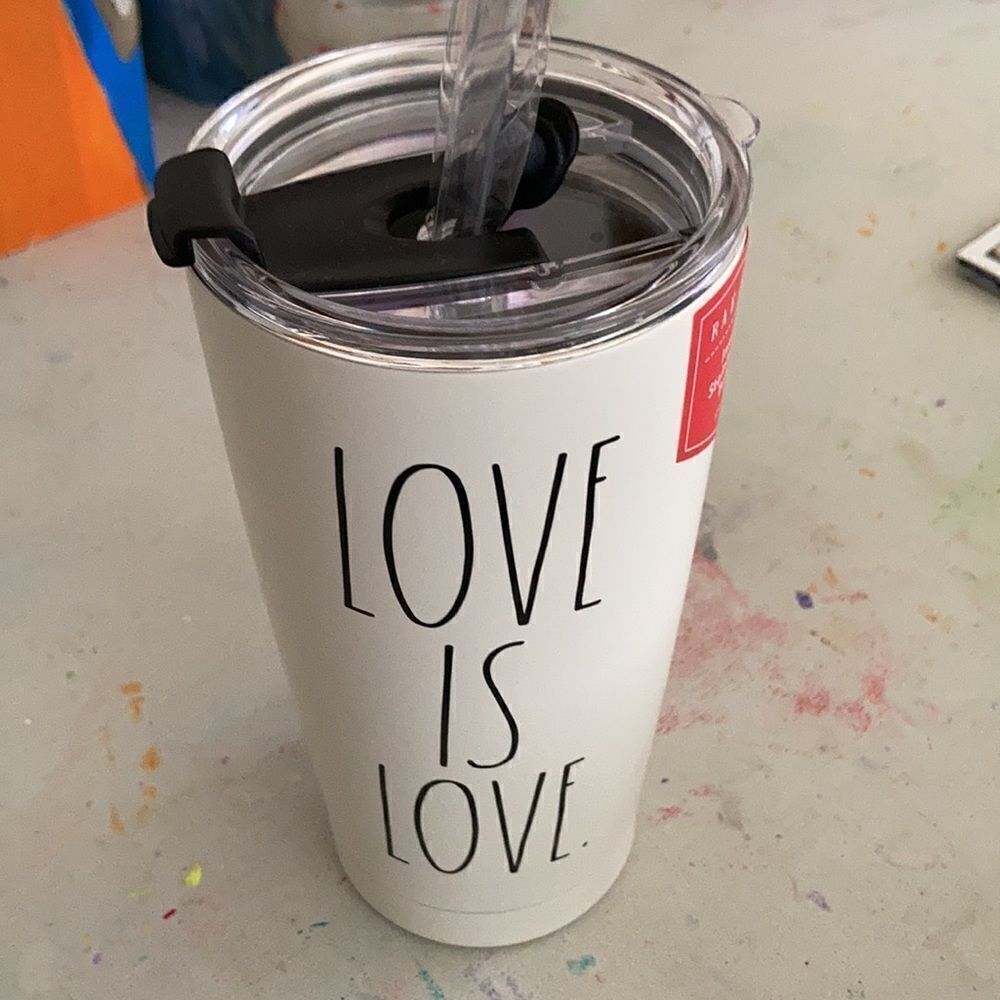 Rae Dunn Insulated SS Tumbler LOVE IS LOVE.